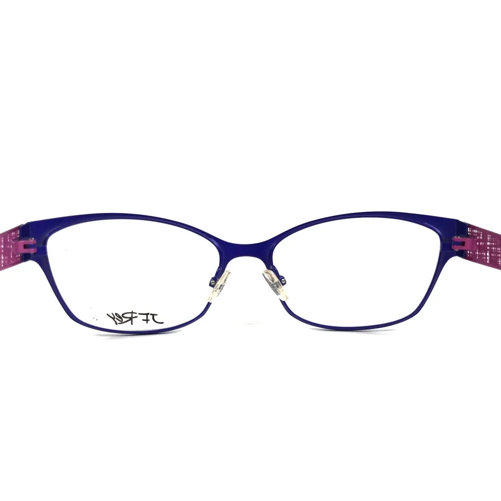 J.F. Rey Eyeglasses Frames JF2588 2280 Blue Purple Pink Woven Webbed 54-16-140